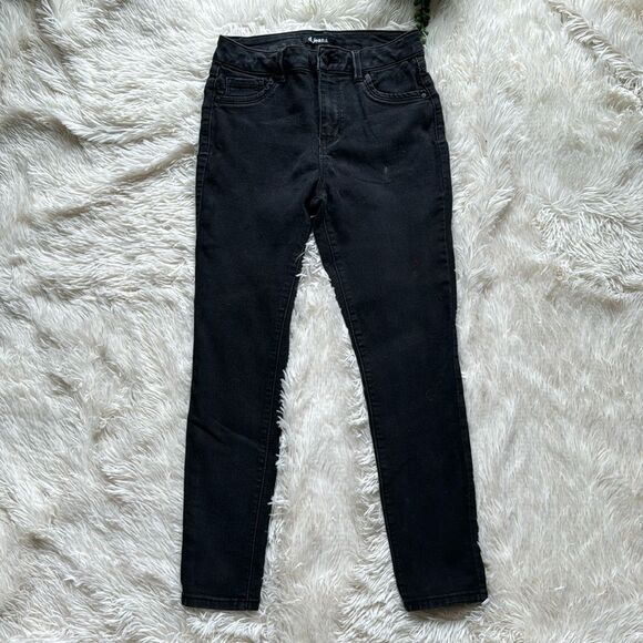 d. jeans Black Skinny Leg Ankle Cropped Jeans Size 6 - Picture 2 of 6